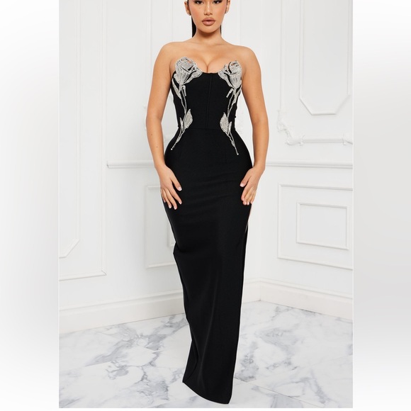 Oscars Lady Embellished Dress - Picture 2 of 2